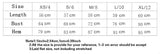 Colorvalue Racerback Tank Top - Size Chart