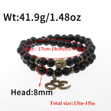 8mm Beaded Ohm Bracelet Specifications