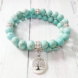 Tree of Life Stacked Mala Bracelet