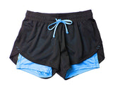 Sky Blue Yoga, Running, Pilates Shorts