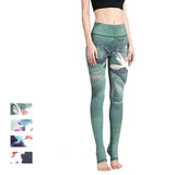 Multicolored print leggings - floral print swatches