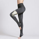 Colorvalue Elk Yoga Leggings - side view on model