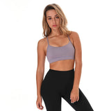 Colorvalue Dawn Gray Yoga Bra -Front view
