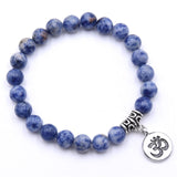 Ohm Natural Stone Strand Bracelet