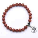 Ohm Natural Stone Strand Bracelet