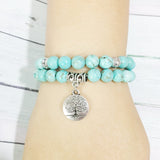 Tree of Life Stacked Mala Bracelet - worn by model as sold