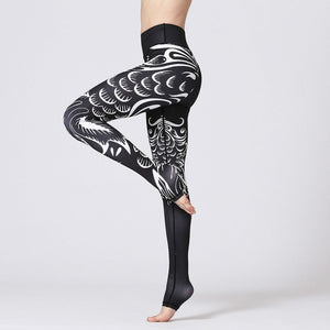 Colorvalue Totem Yoga Leggings - side view yoga pose