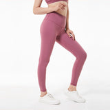 Colorvalue Basic Yoga Leggings - Merlot Red